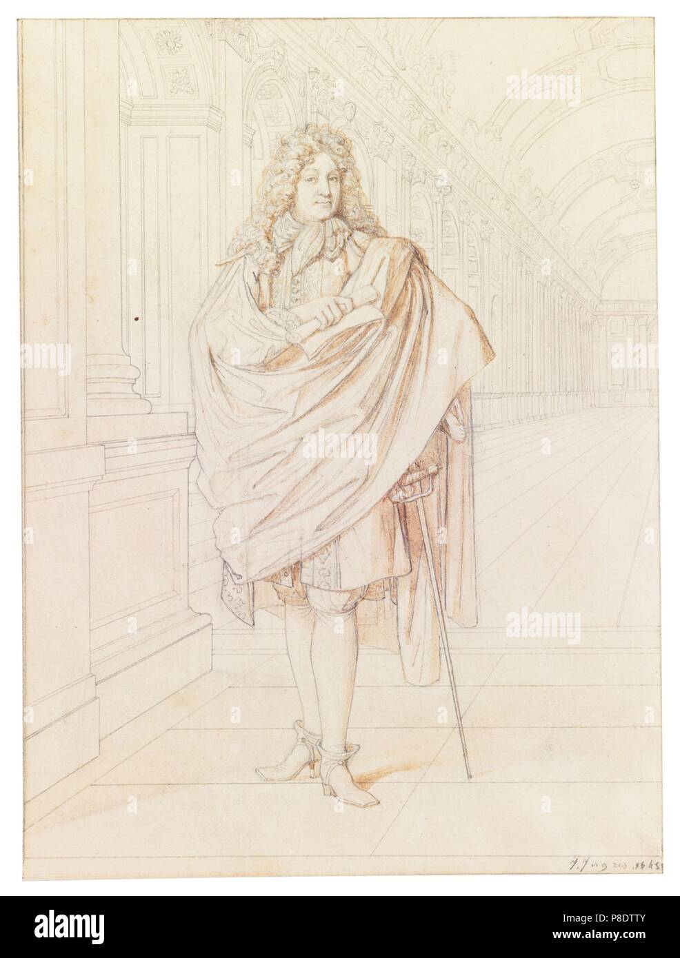 Portrait of the poet Jean Racine (1639-1699). Museum: PRIVATE ...