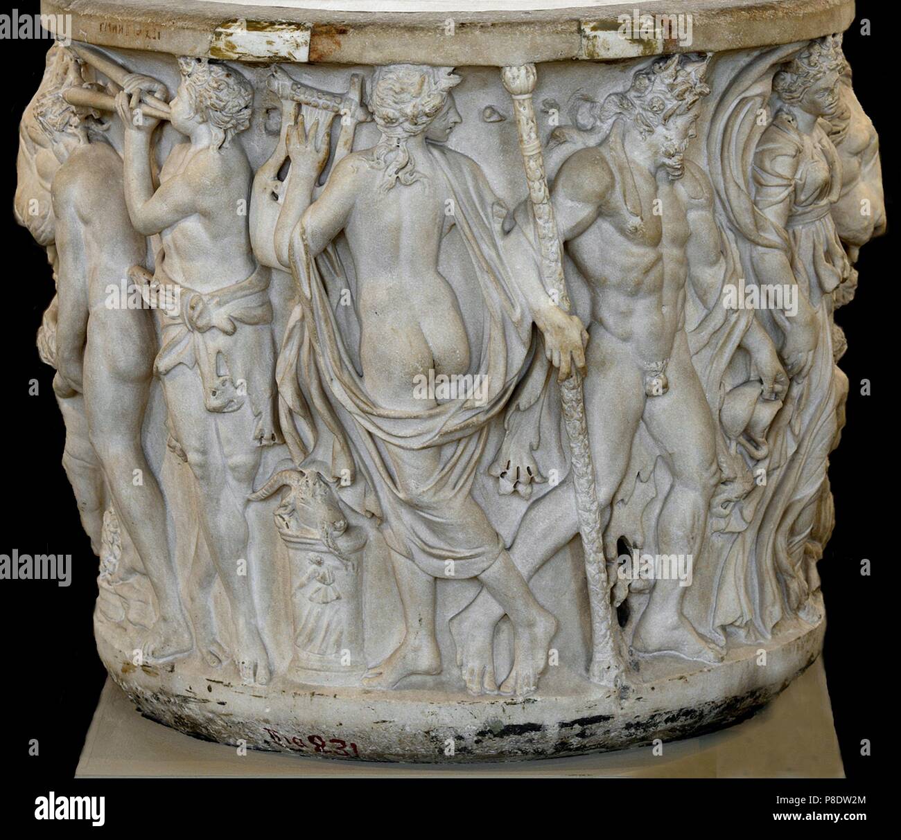 Lenos sarcophagus with Dionysiac scenes. Museum: State A. Pushkin Museum of Fine Arts, Moscow. Stock Photo