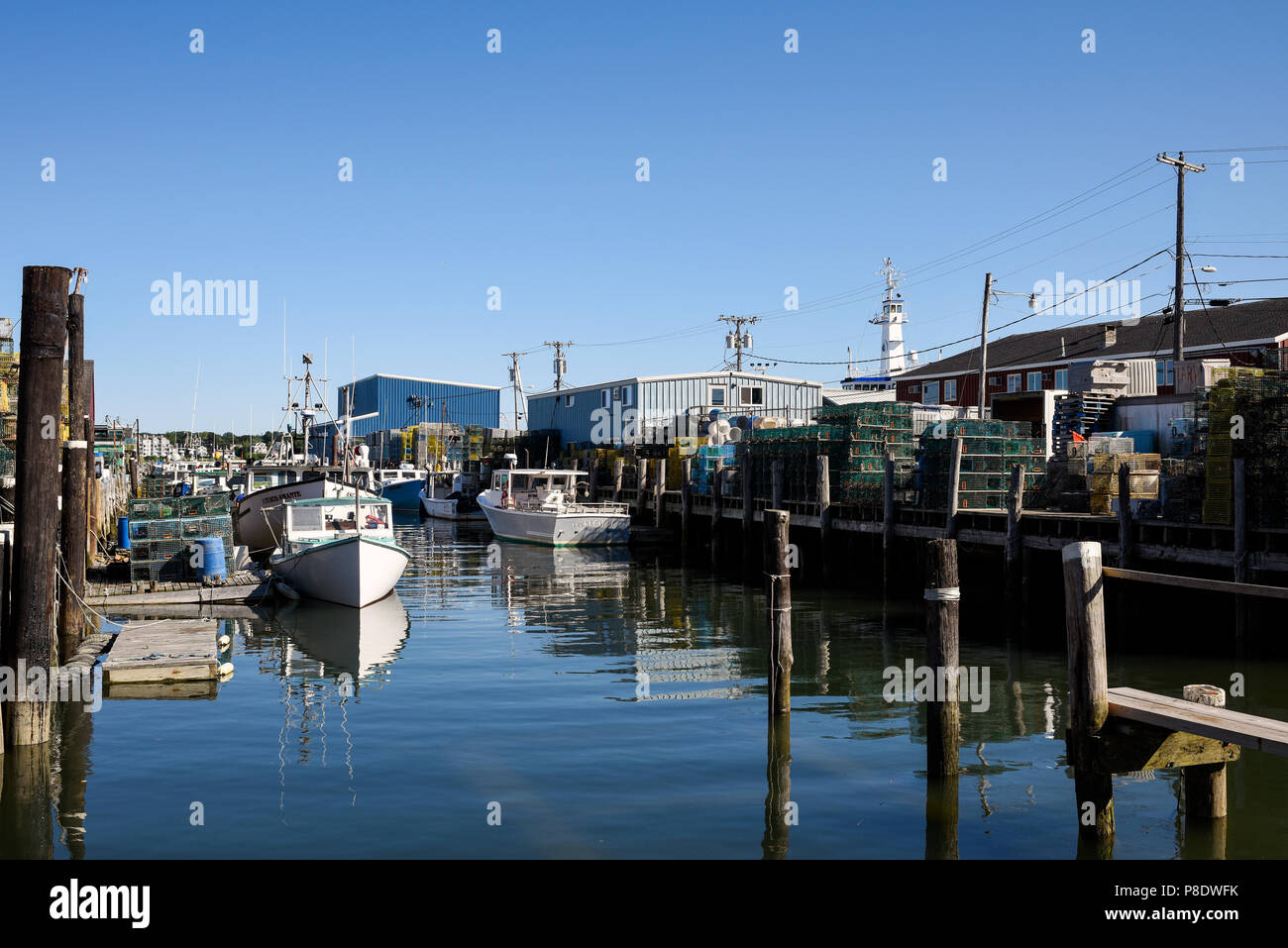 Lobster Fishing port in Portland Maine Stock Photo Alamy