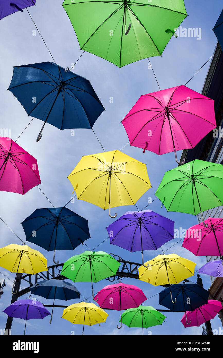 Suspended umbrellas hires stock photography and images Alamy
