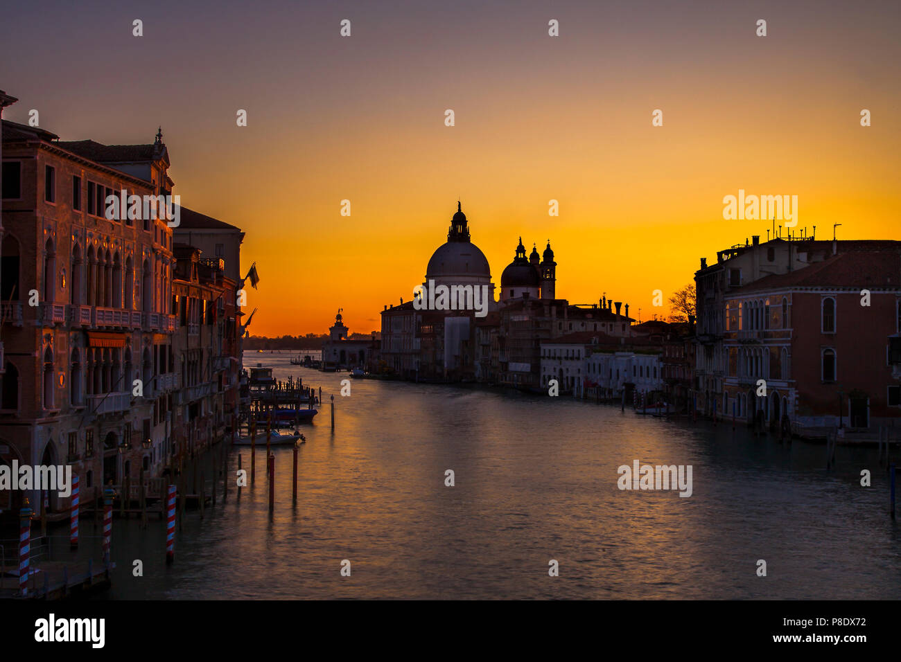 Santa Maria della Salute church at dawn in Venice, Italy Stock Photo