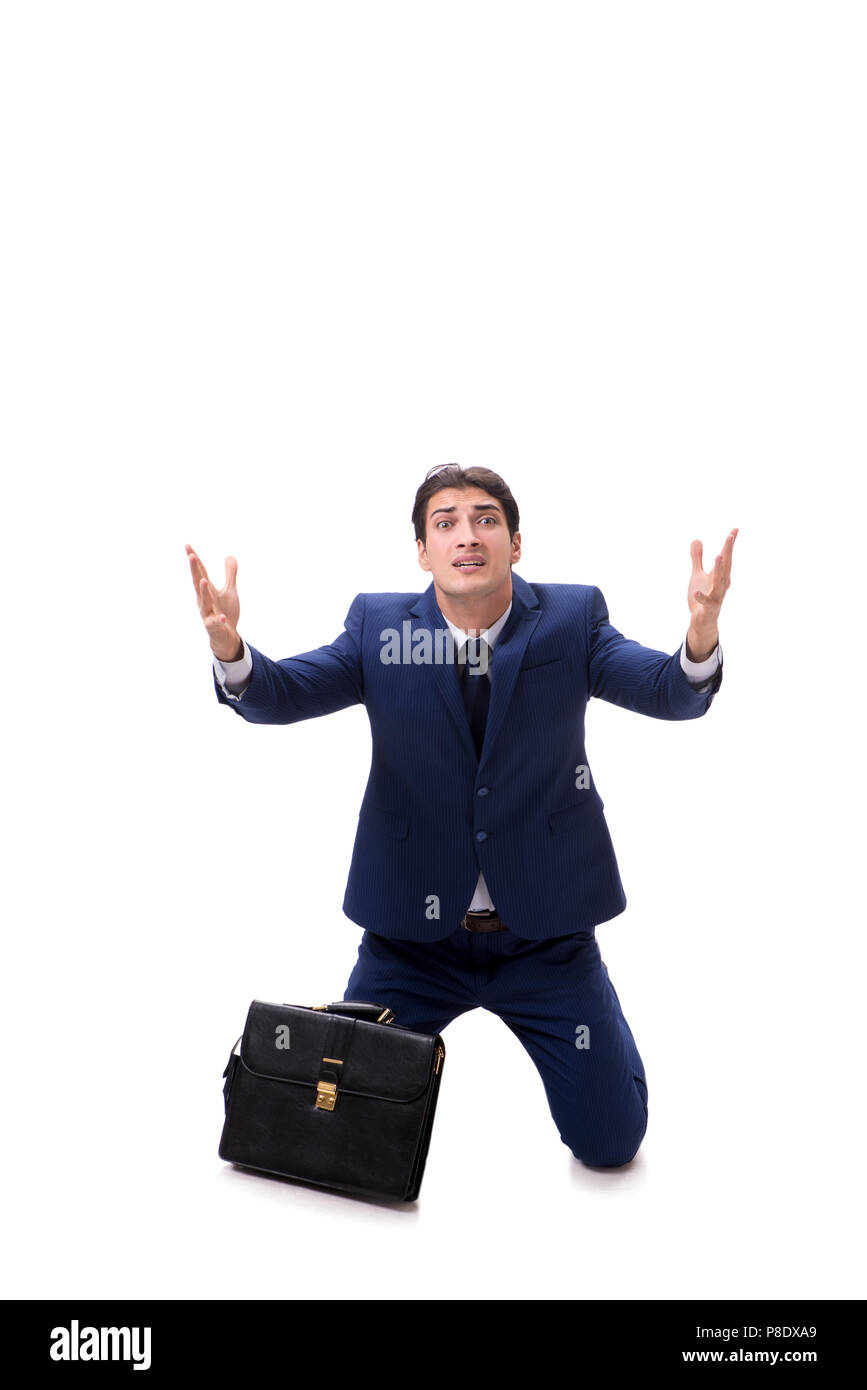 Man on knees beg hi-res stock photography and images - Alamy