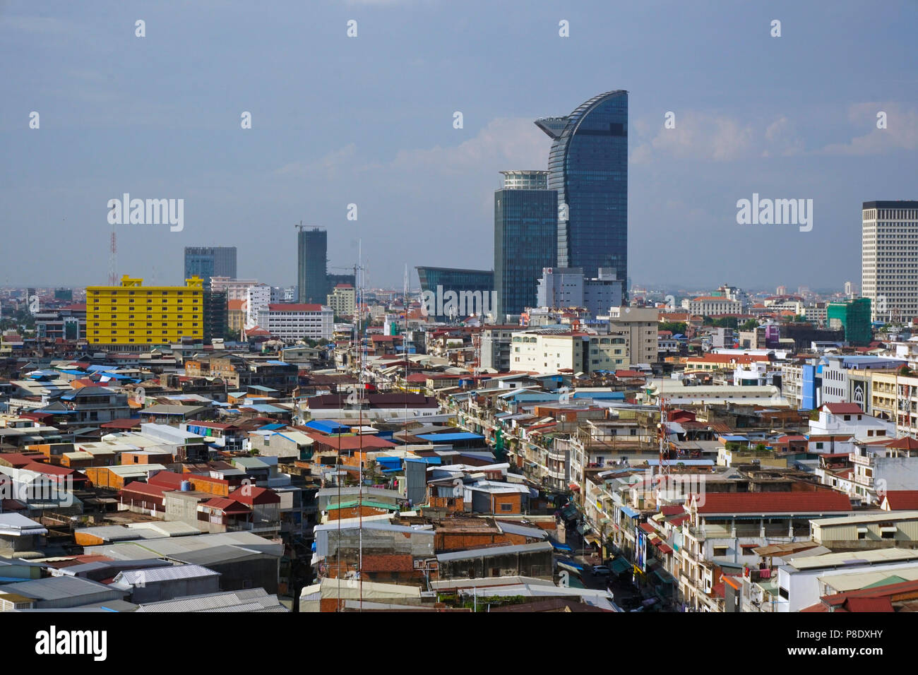 Phnom Penh skyline, Cambodia Stock Photo