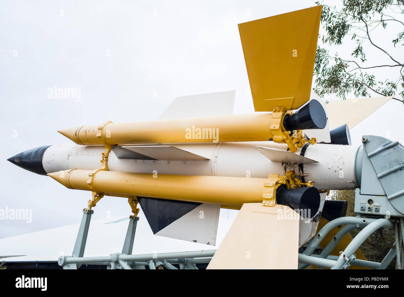 Thunderbird AA missile,Woomera rocket range Stock Photo