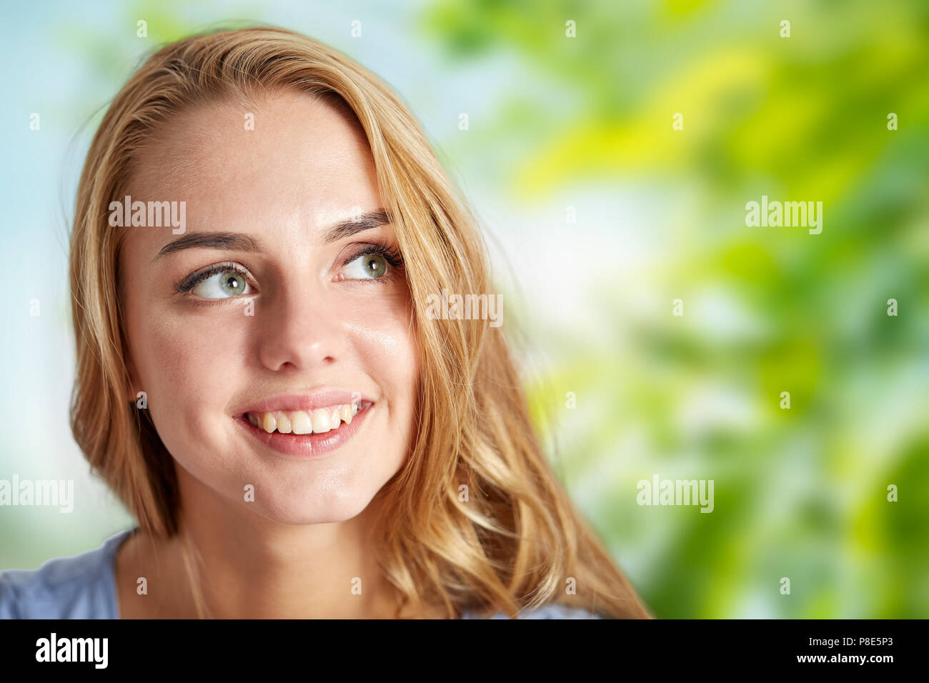 Teenager woman face hi-res stock photography and images - Alamy