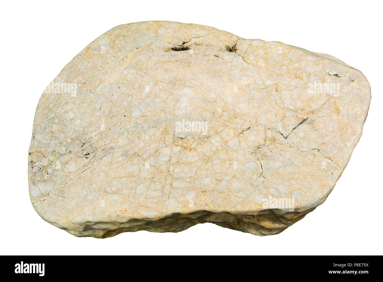 marble stone texture isolated on white background Stock Photo