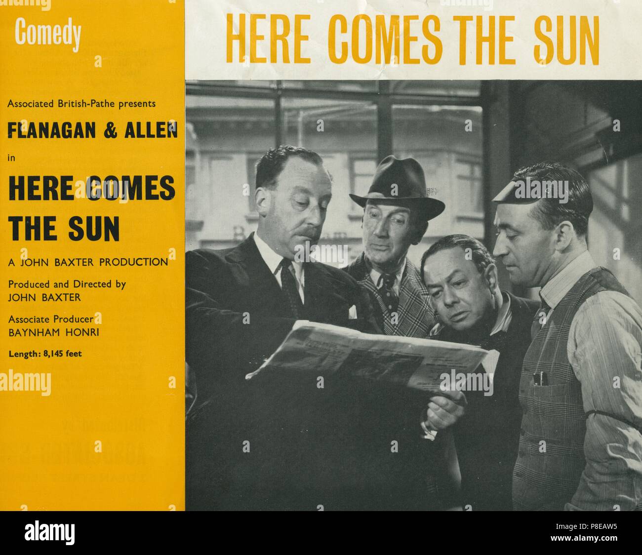 Here Comes the Sun (1946) Production information , Film Poster Joss Ambler,     Date: 1946 Stock Photo