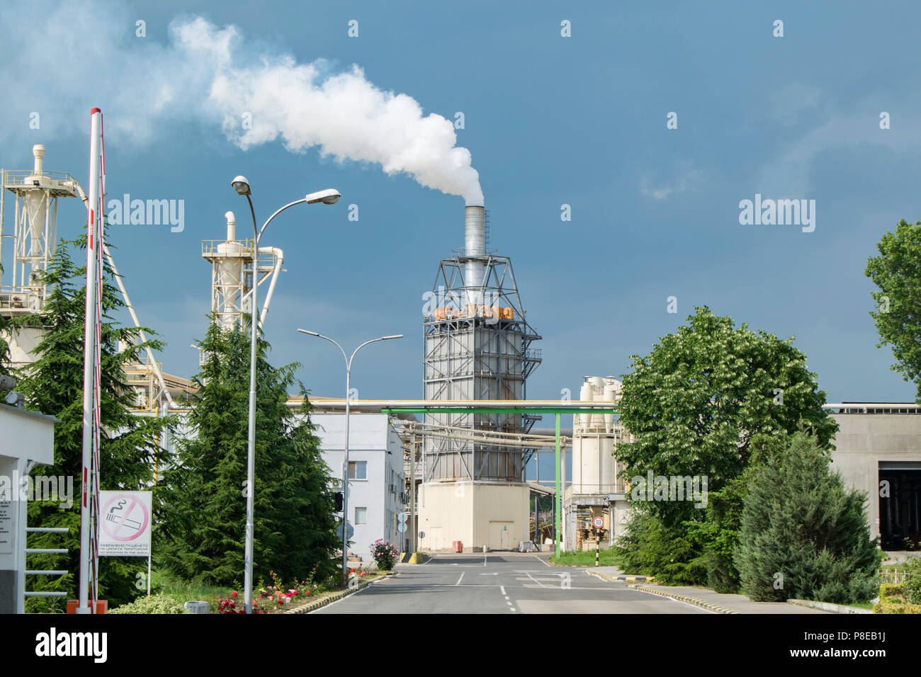 Industrial  pollution Stock Photo