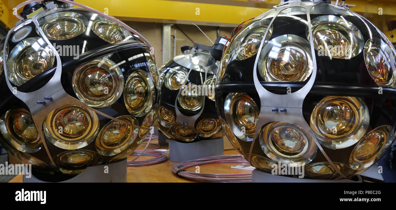 three km3net deep sea cameras Stock Photo - Alamy