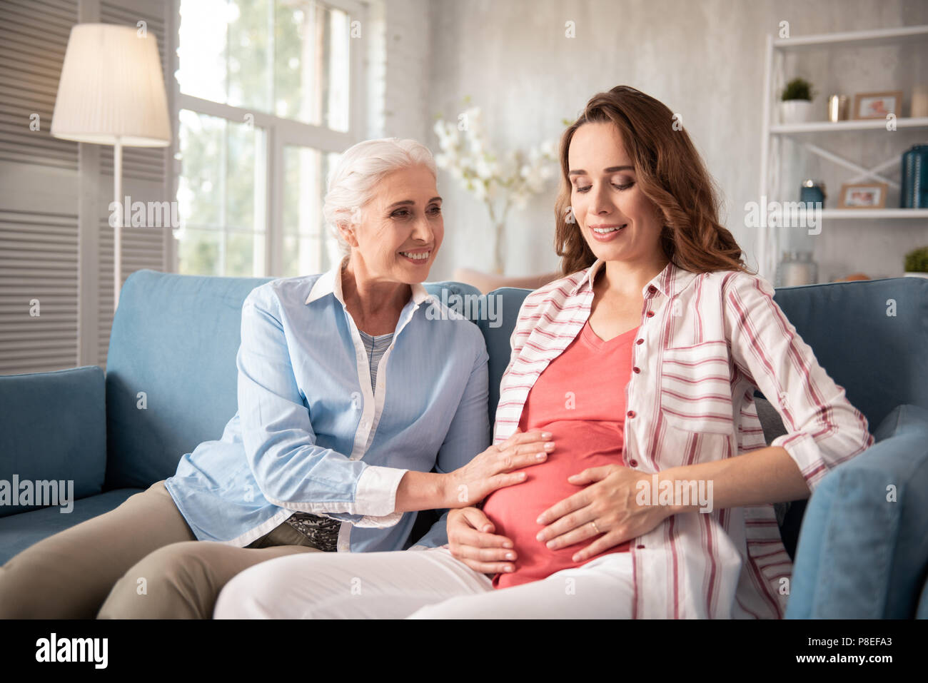 Aunt and niece hires stock photography and images Alamy