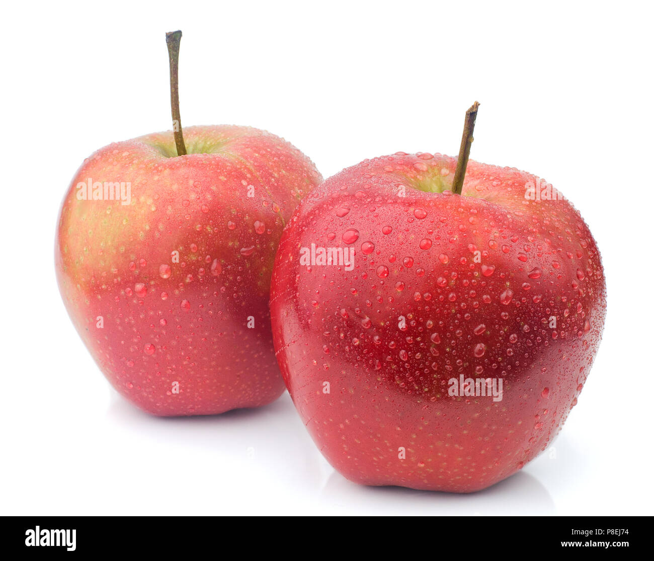 very juicy apples Stock Photo