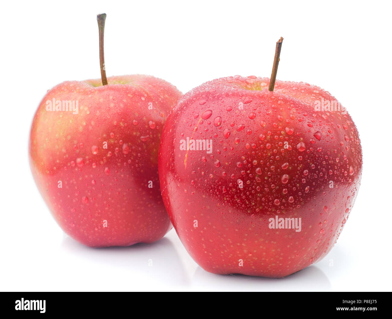 very juicy apples Stock Photo
