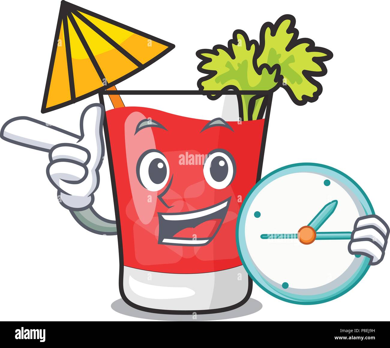 With clock bloody mary character cartoon Stock Vector Image & Art - Alamy With clock bloody mary character cartoon Stock Vector Image & Art - Alamy