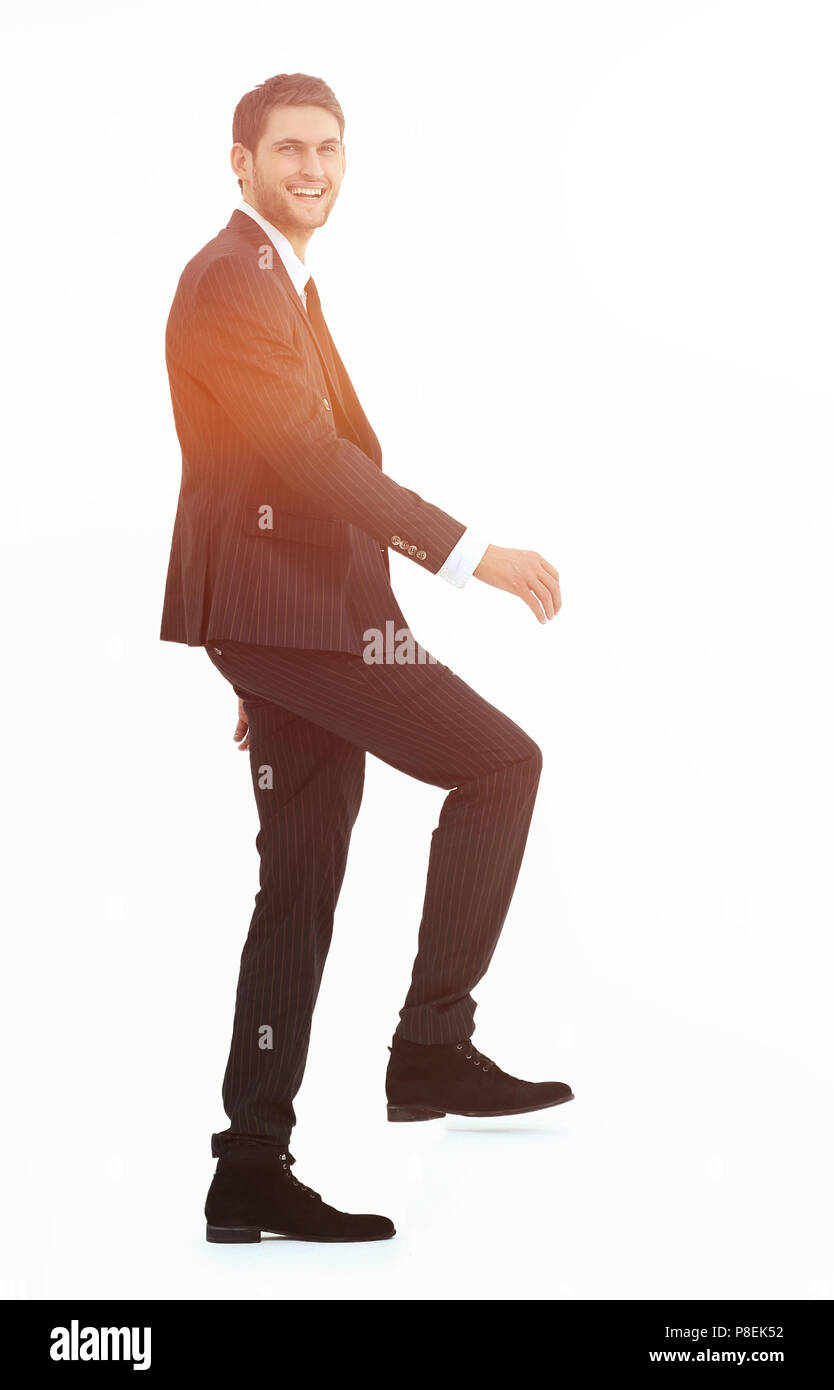 Businessman taking step forward hi-res stock photography and images - Alamy