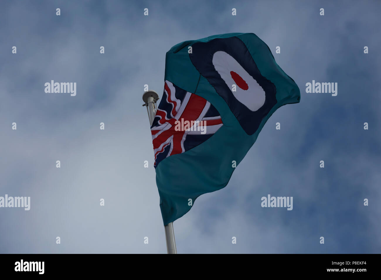 RAF Flag flying above 10 Downing Street in London Stock Photo - Alamy