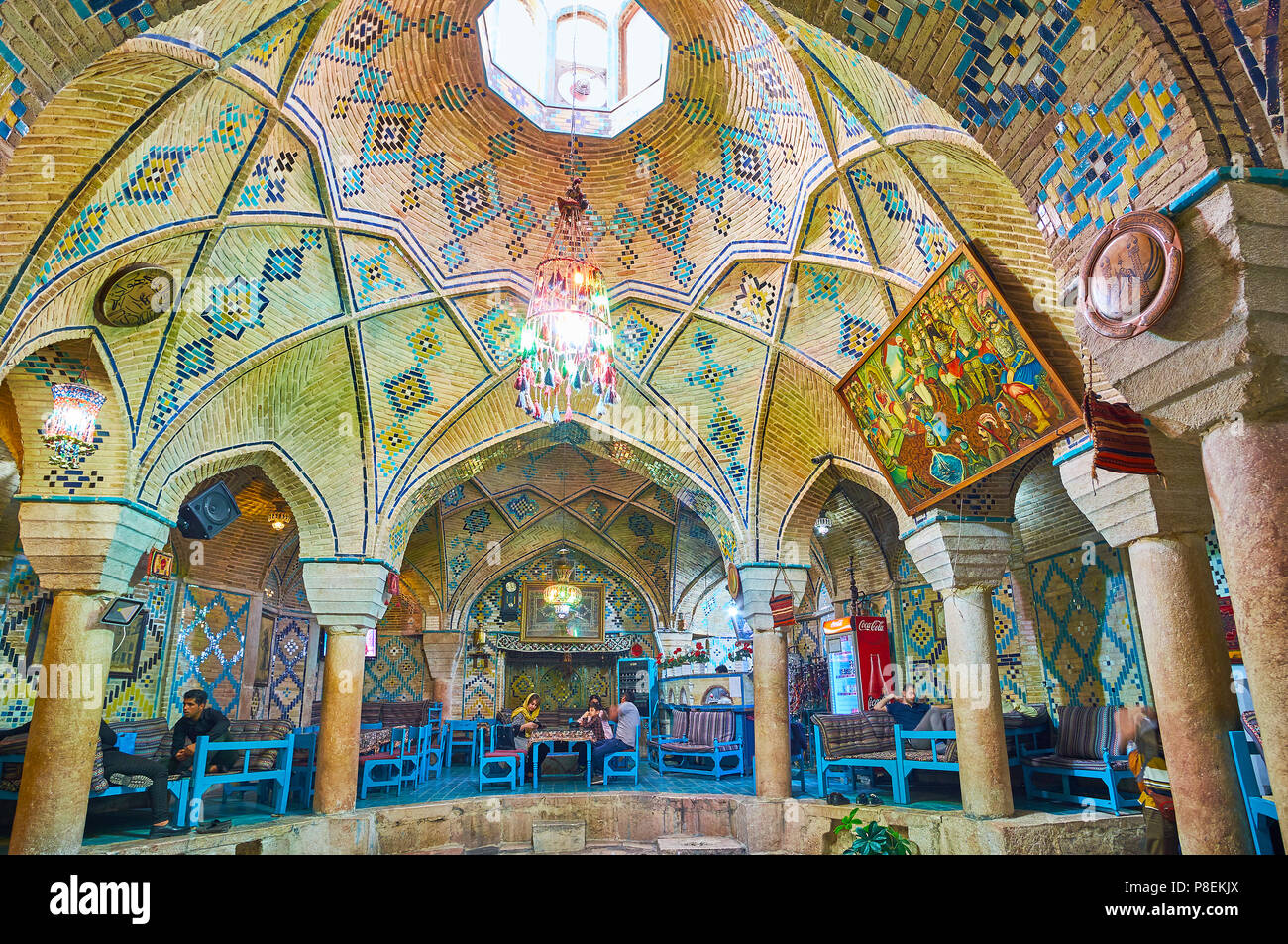 KERMAN, IRAN OCTOBER 15, 2017 Traditional restaurant houses in