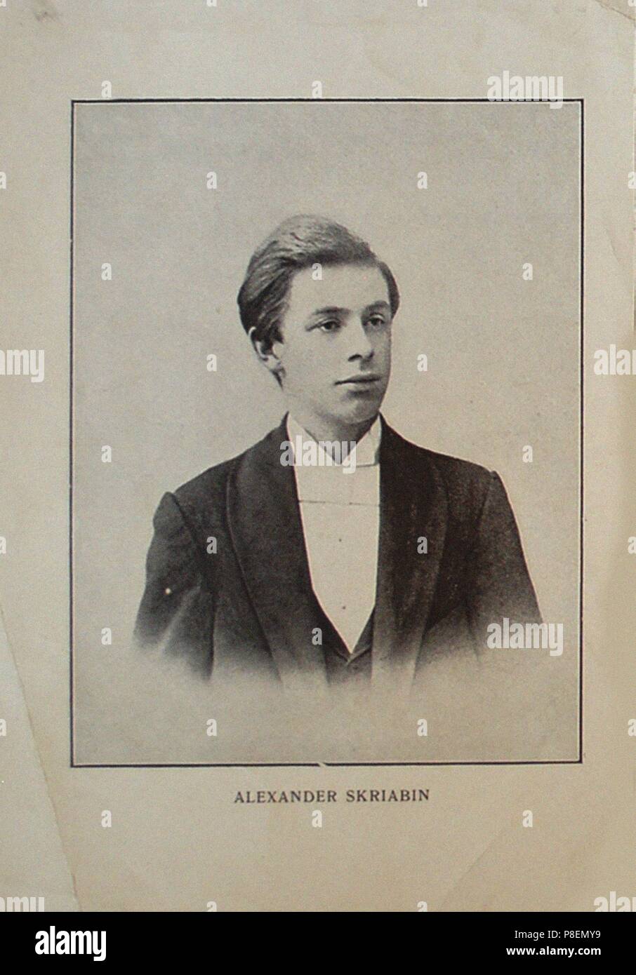 Portrait of the composer Alexander Scriabin (1872-1915). Museum: A ...