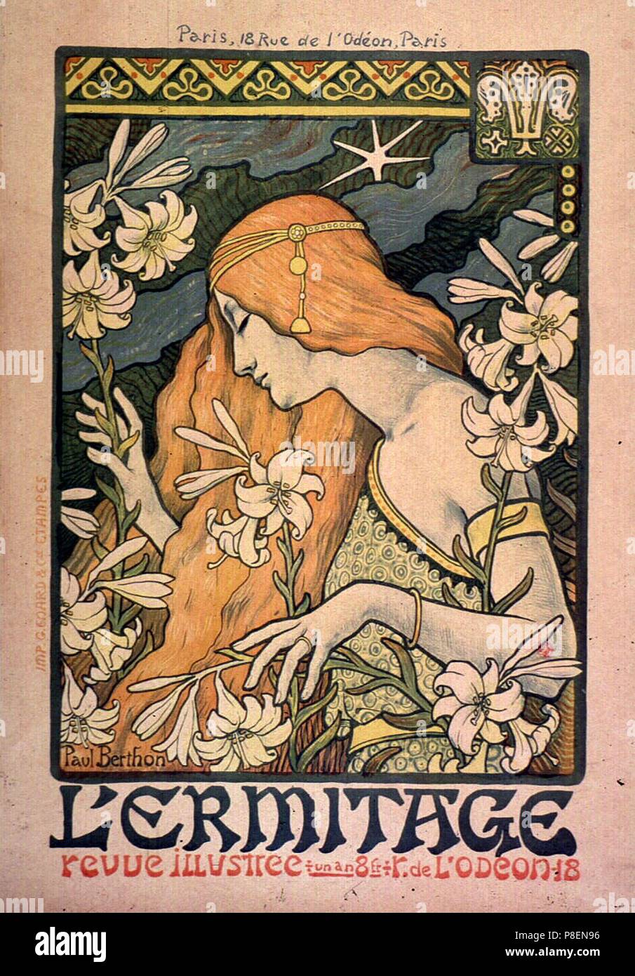 L'Ermitage, revue illustrée (Poster). Museum: PRIVATE COLLECTION. Stock Photo