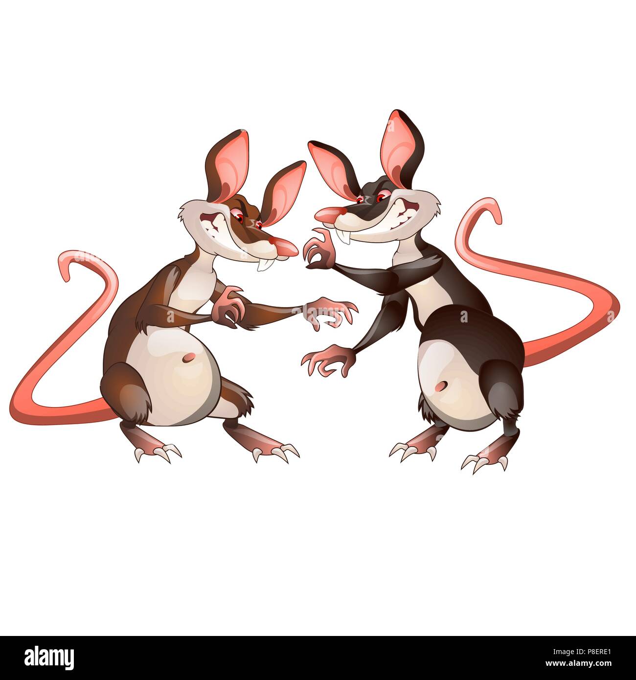 Two mice fight each other Cut Out Stock Images & Pictures Alamy