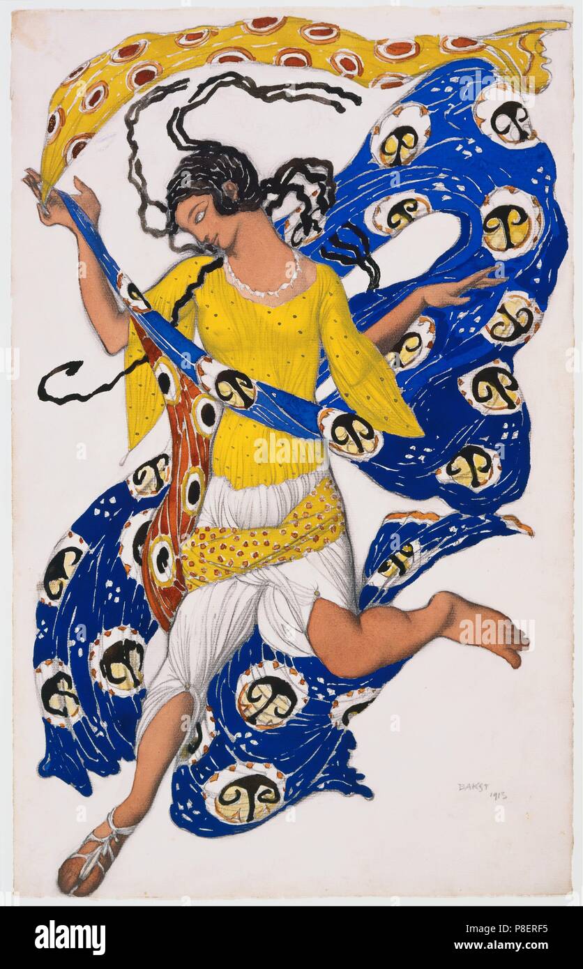 Butterfly. Costume design for the Ballet dancer Anna Pavlova. Museum: PRIVATE COLLECTION. Stock Photo