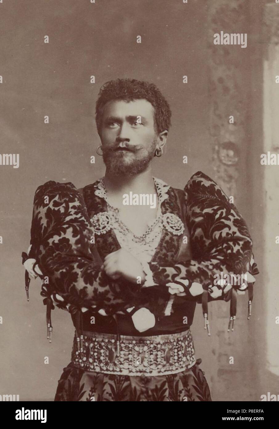Albert Saléza (1867-1916) as Otello in Opera Otello by Giuseppe Verdi, Paris, Théâtre national de l'Opéra, 12.10.1894. Museum: PRIVATE COLLECTION. Stock Photo