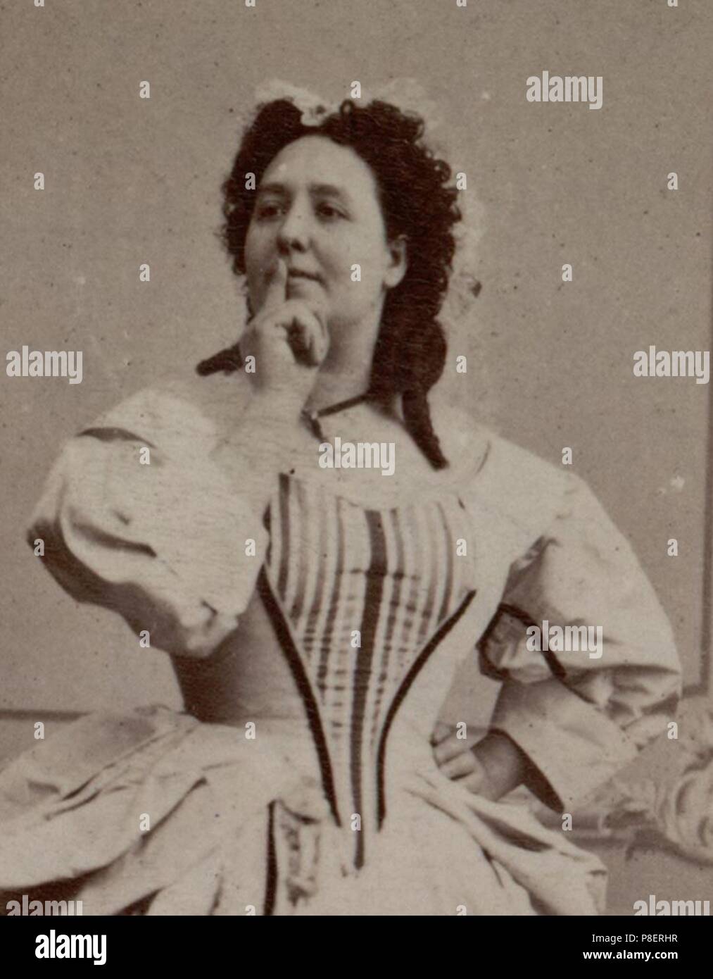 Rosina Penco (1823-1894) as Leonora in Opera Il trovatore by Giuseppe Verdi, Teatro Apollo, Rome, 19 January 1853. Museum: Museo di Casa Barezzi. Stock Photo