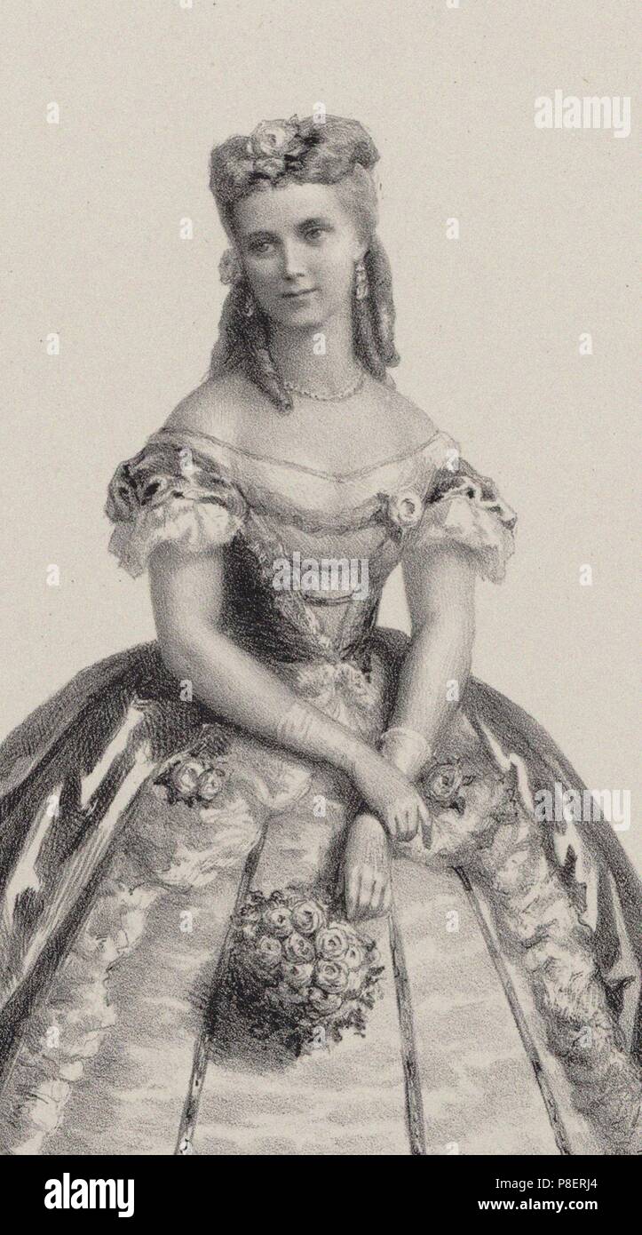 Christine Nilsson (1843-1921) as Violetta in Opera La Traviata by Giuseppe Verdi. Museum: PRIVATE COLLECTION. Stock Photo
