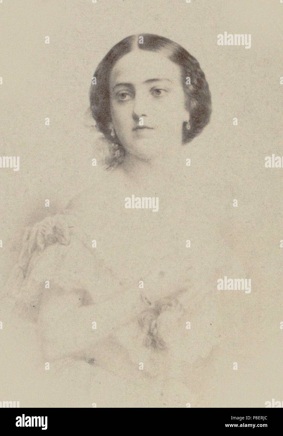 Portrait of Adelina Patti (18431919). Museum PRIVATE COLLECTION Stock(06)