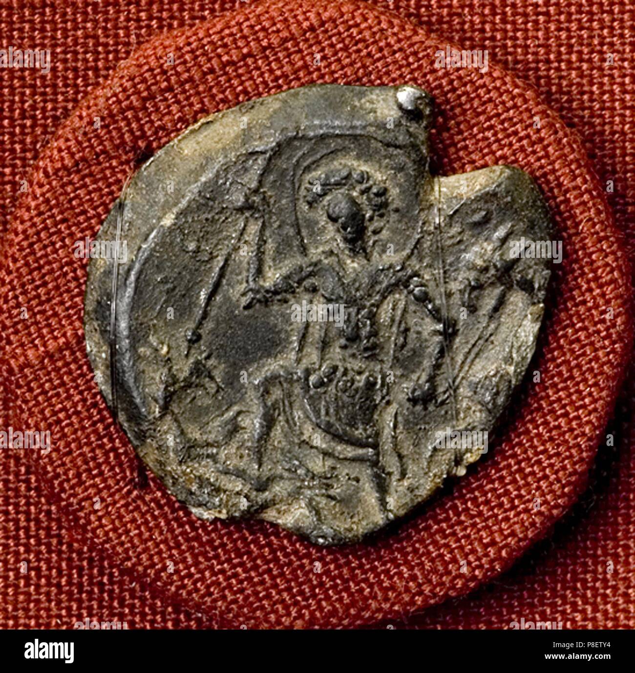 Seal of Saint Alexander Nevsky. Museum: State History Museum, Moscow. Stock Photo