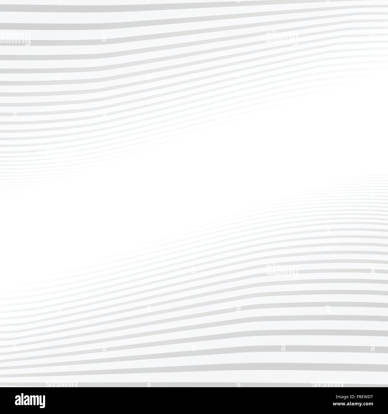 Abstract gray lines wave pattern on white background texture. Vector illustration Stock Vector