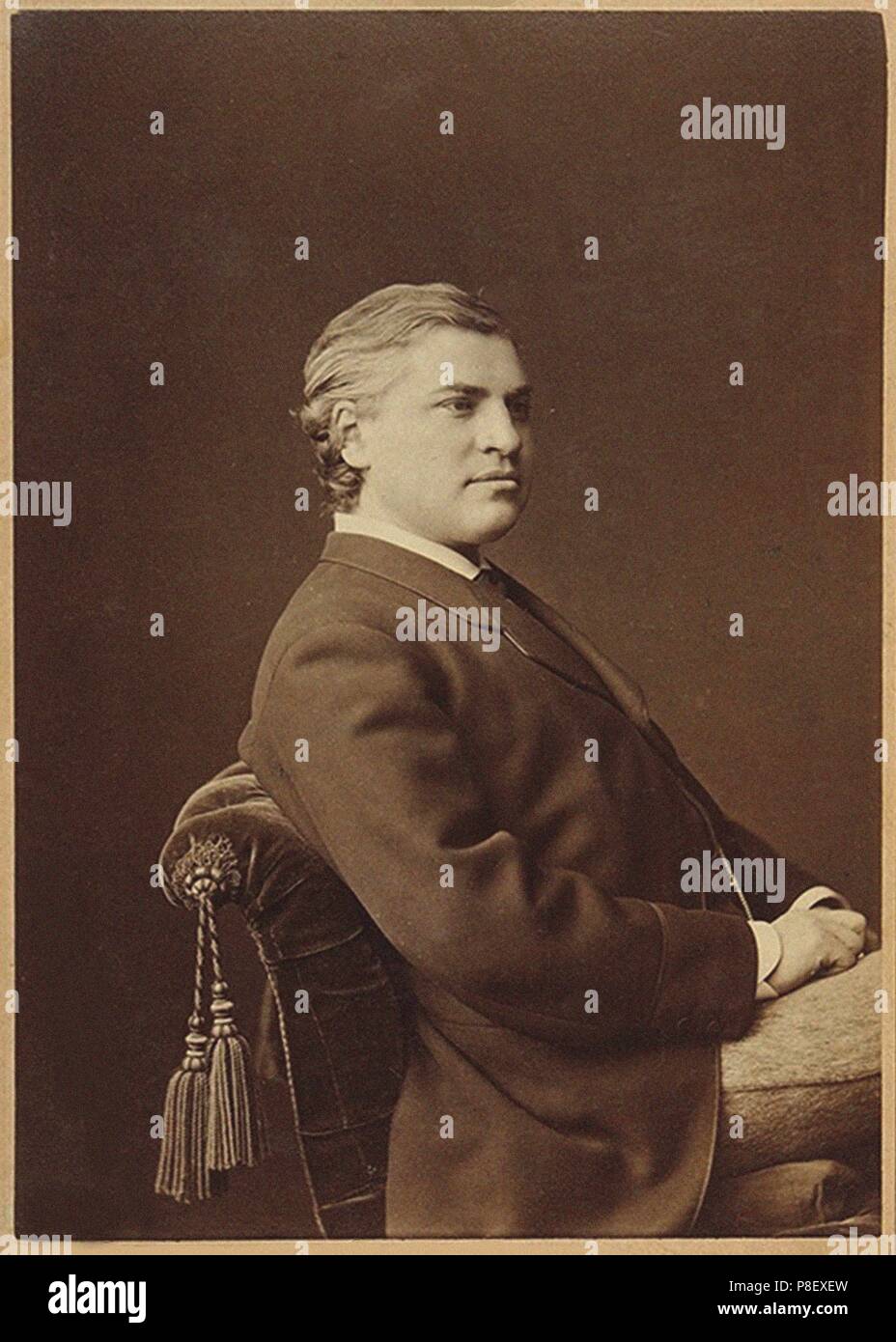 Portrait of the opera singer Ivan Alexandrovich Melnikov (1832-1906). Museum: PRIVATE COLLECTION. Stock Photo