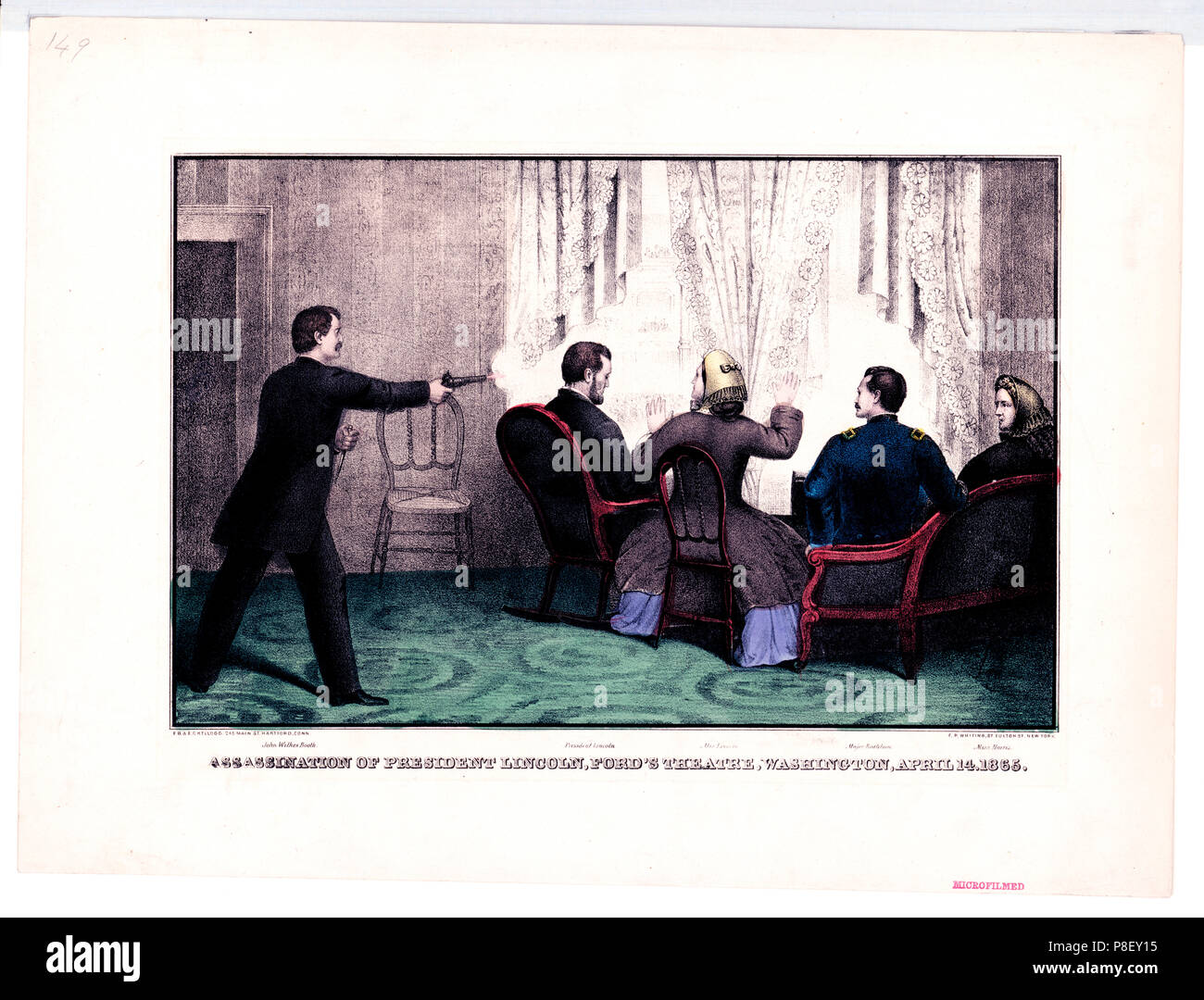 The Assassination of President Lincoln April 14 NEW Vintage POSTER 1865 
