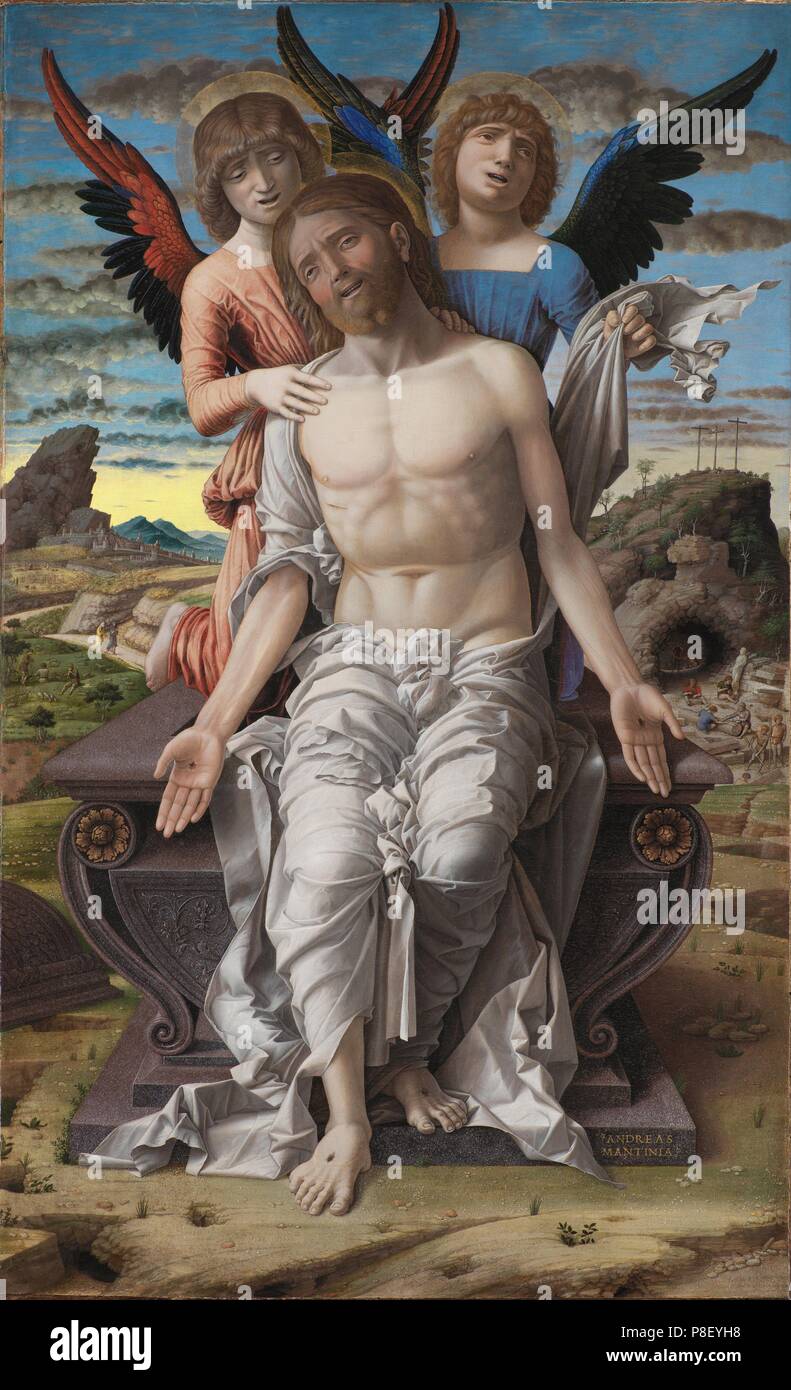 Christ as the Suffering Redeemer. Museum: Statens Museum for Kunst, Copenhagen. Stock Photo