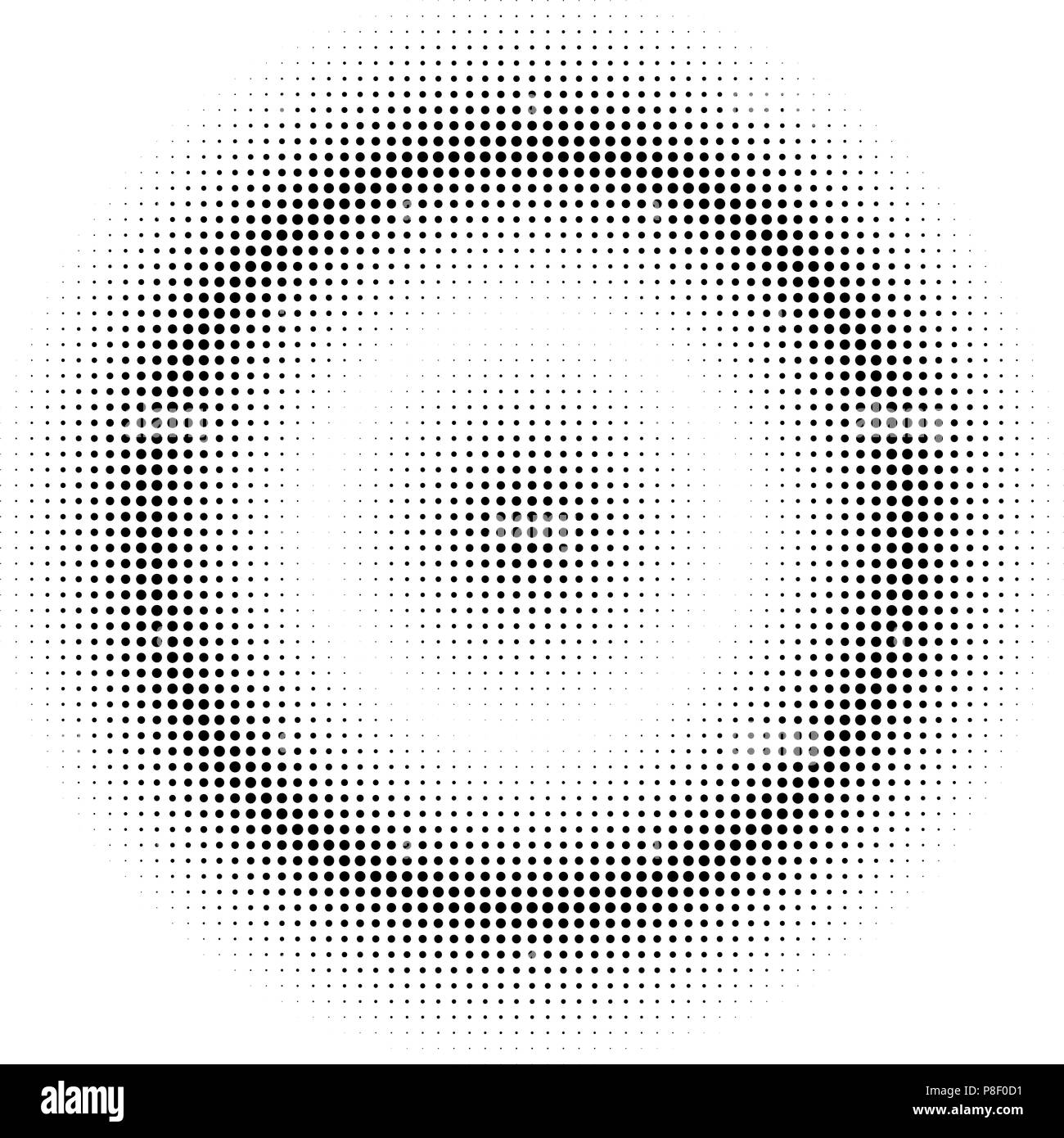 Vector illustration. Abstract halftone pattern texture. Gradient from ...