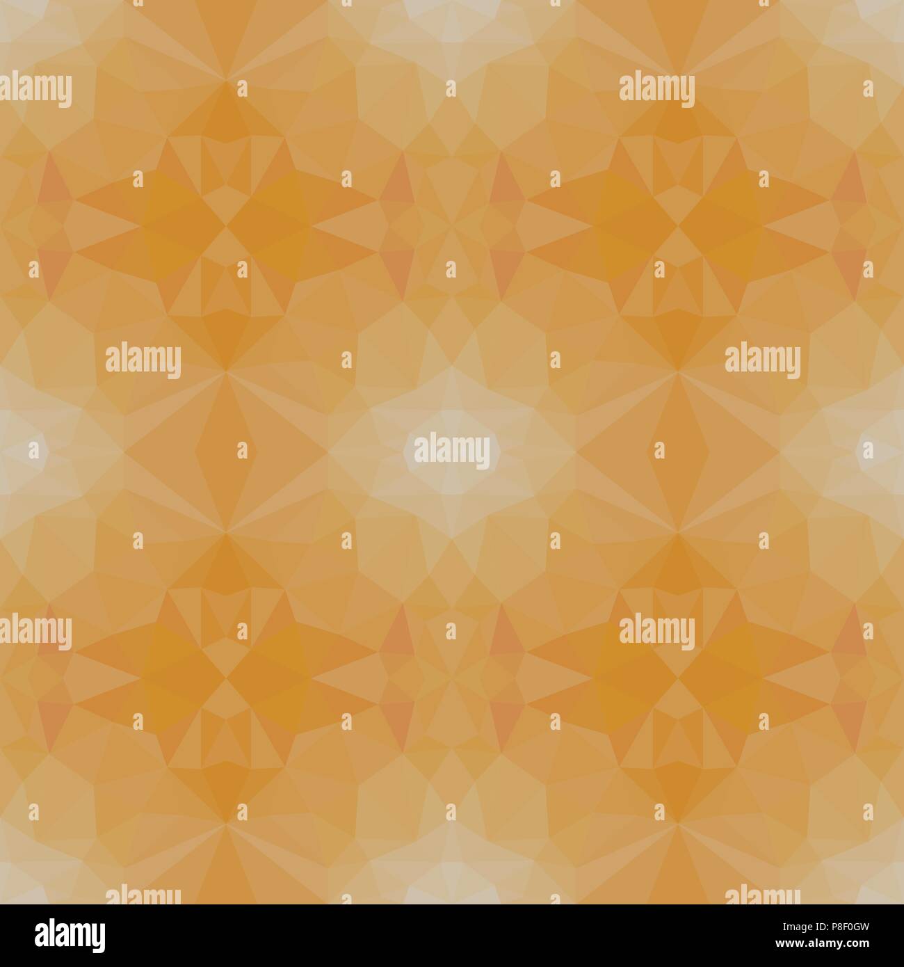 Vector illustration. Triangulated background. Seamless pattern. yellow Stock Vector