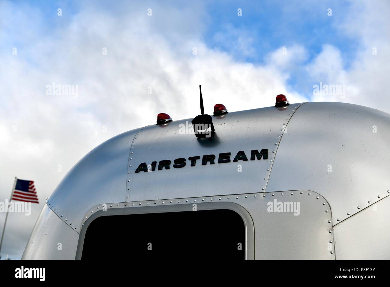 Airstream sport travel trailer Stock Photo Alamy