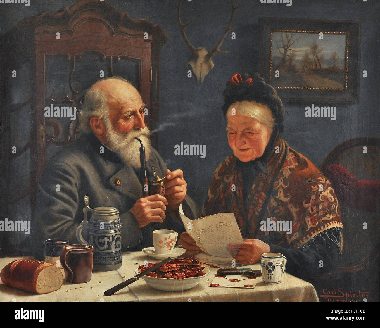 Spielter Carl Johann the Letter Stock Photo Alamy