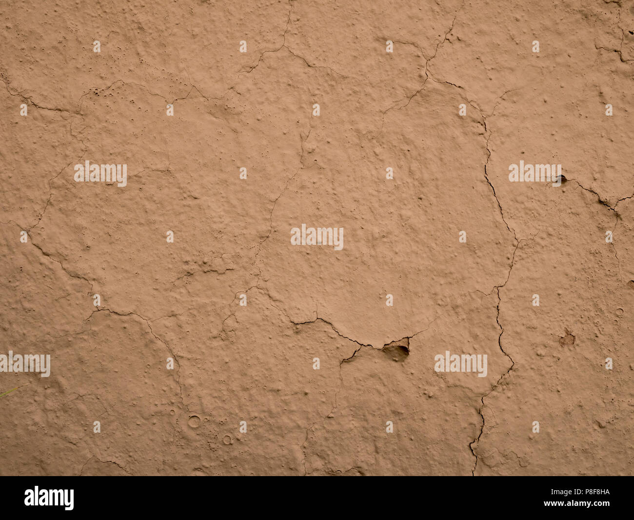 texture of clay wall from clay house Stock Photo