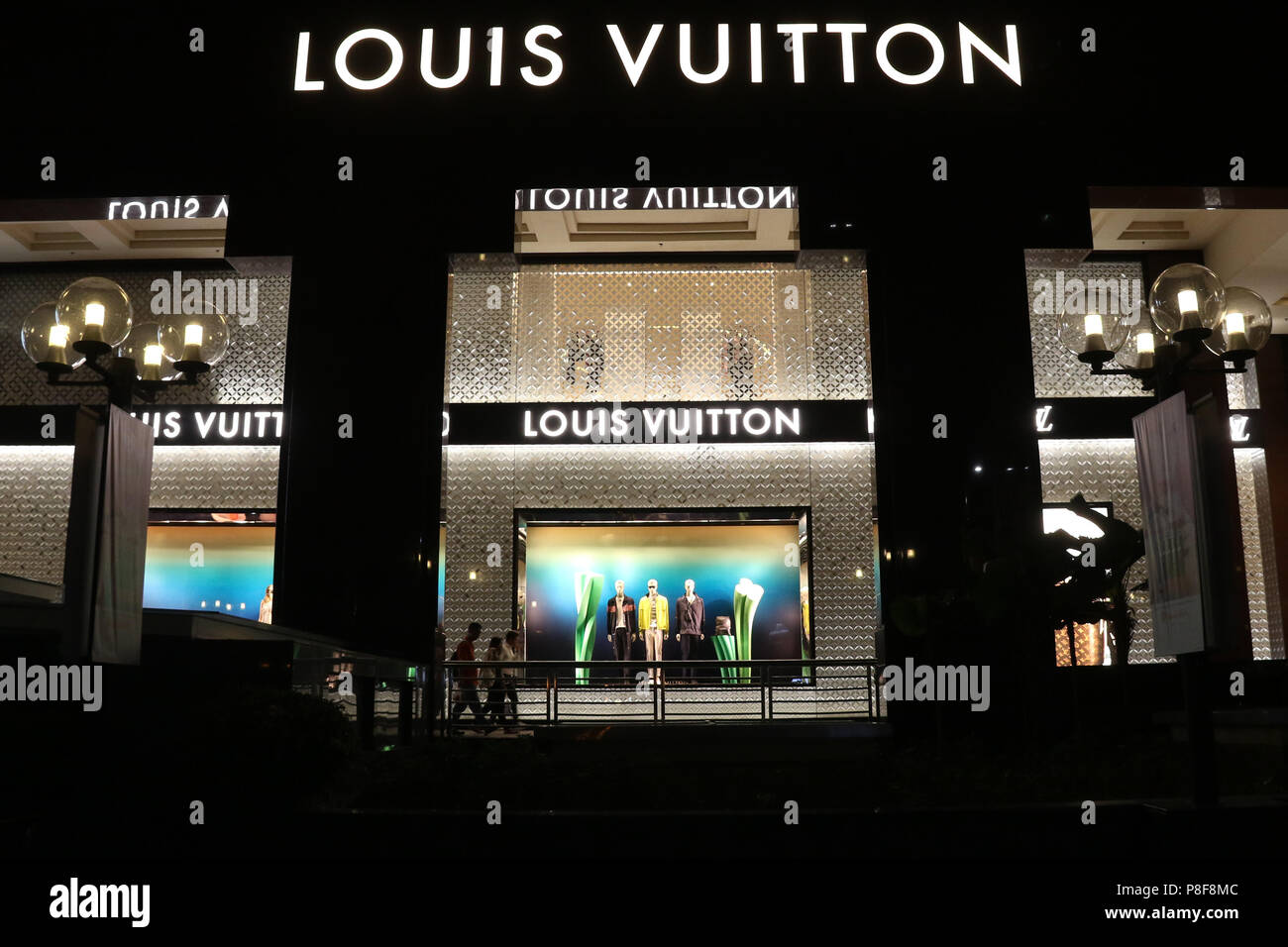 176 Singapore Louis Vuitton Shop Night Images, Stock Photos & Vectors