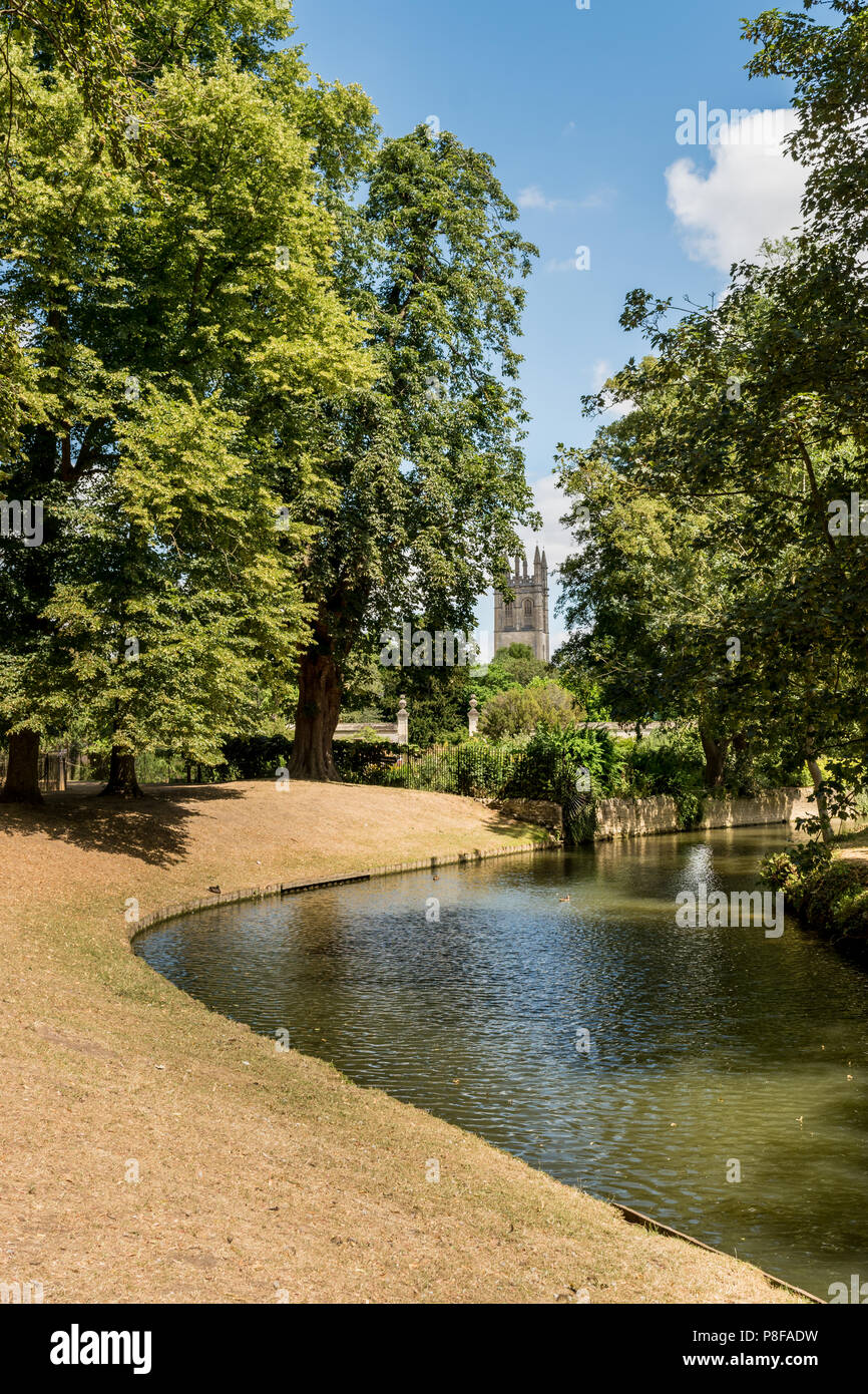 The River Cherwell in the centre of Oxford Stock Photo