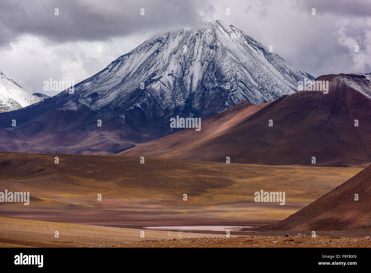 Mountain landscape, Socaire, El Loa, Antofagasta, Chile Stock Photo