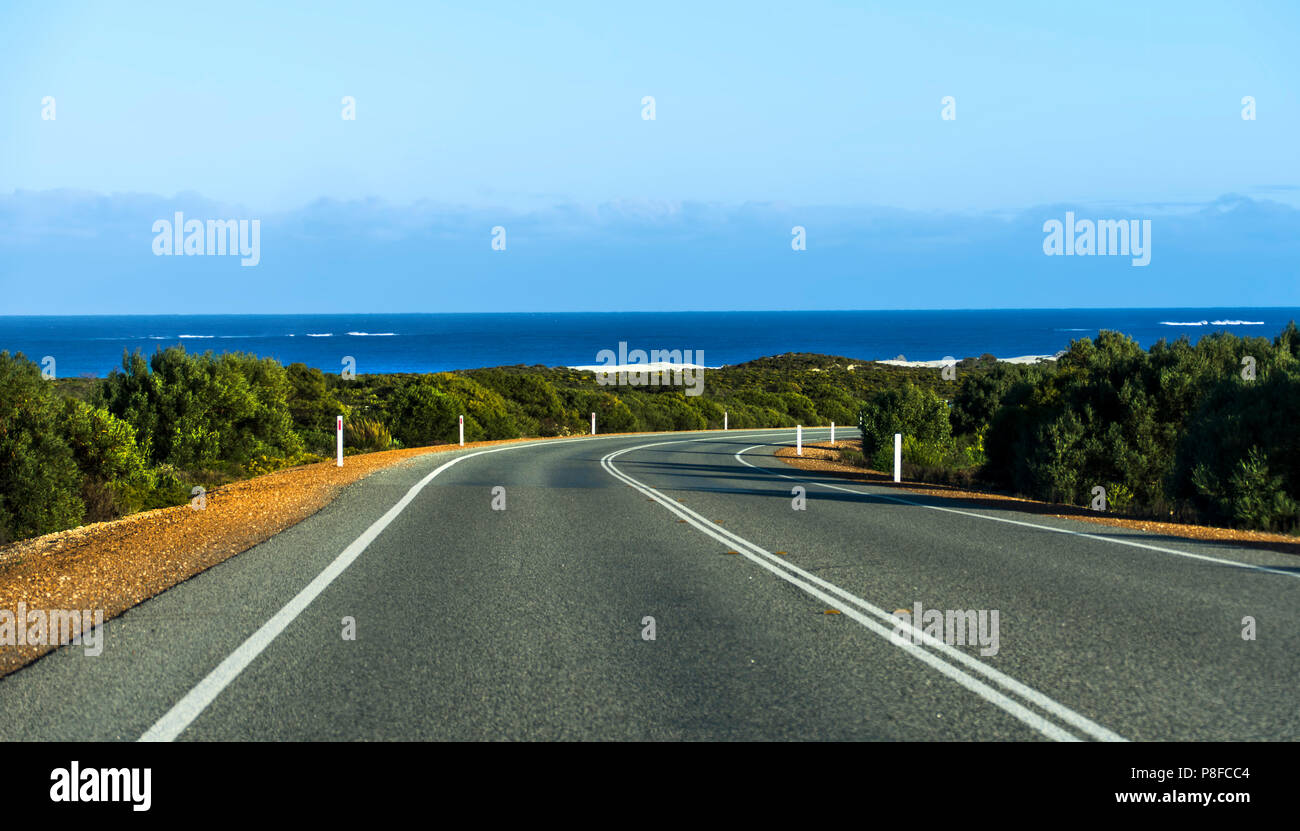 Coastal Road going North, Perth, Western Australia, Australia Stock Photo