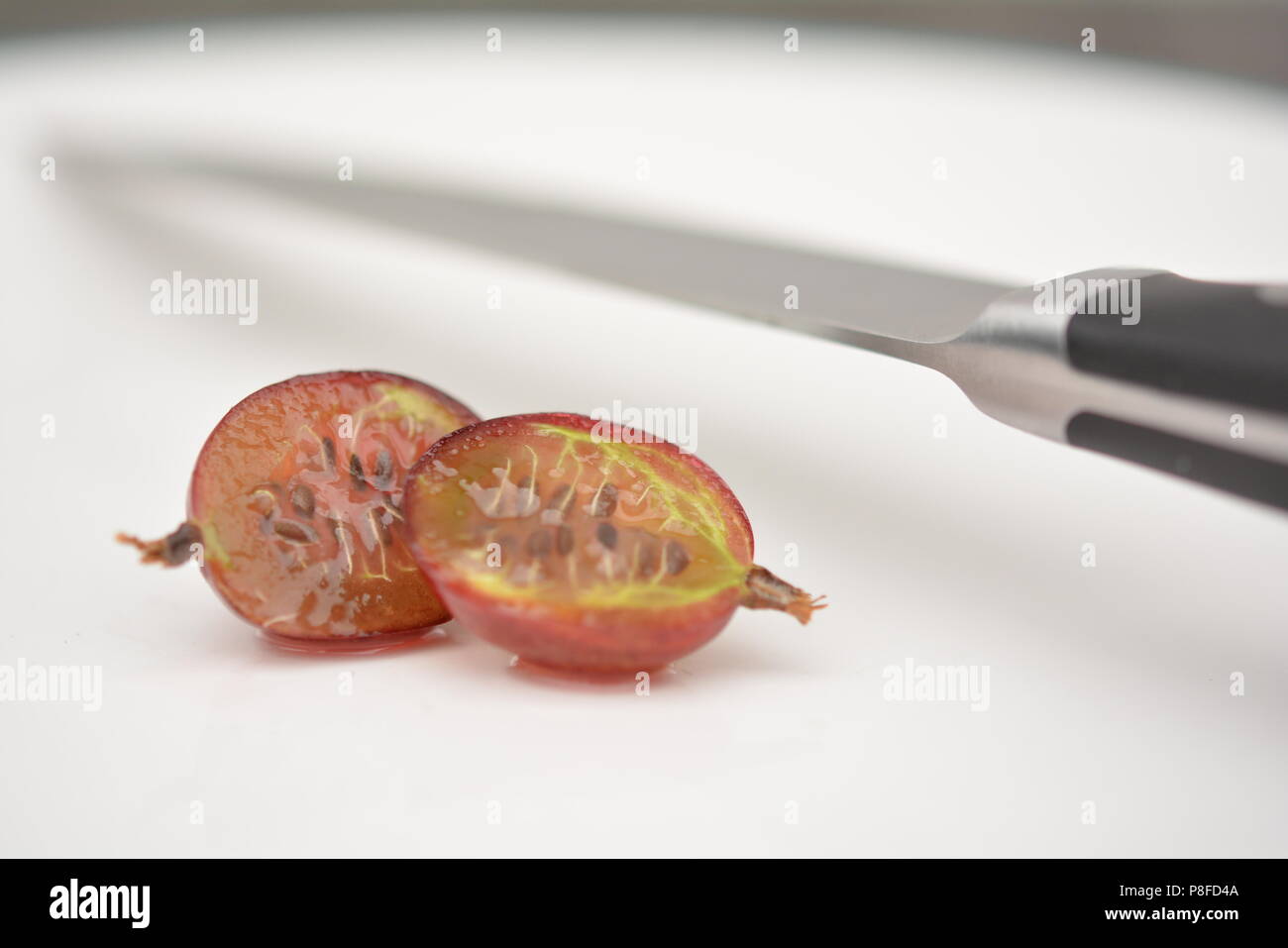 Red gooseberry Hinnonmäki, delicious inside with a tangy outer skin ...