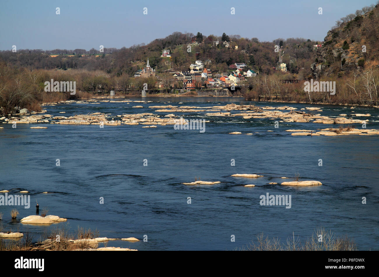 Historic Harpers Ferry, at the confluence of the Shenandoah and Potomac