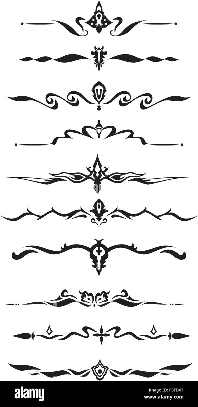 Border separator Black and White Stock Photos & Images Alamy