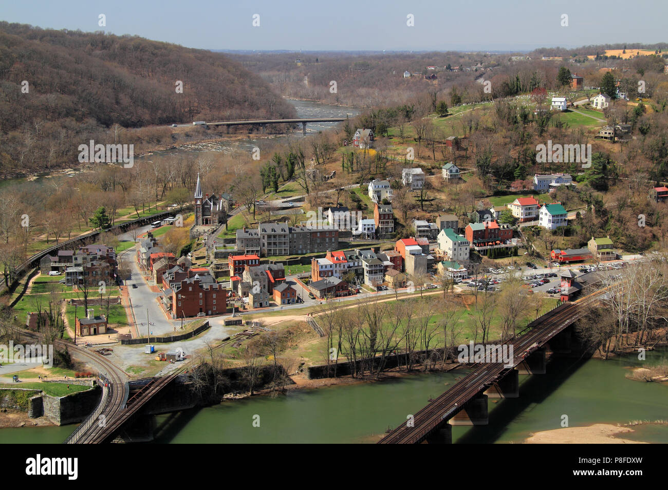 Historic Harpers Ferry, at the confluence of the Shenandoah and Potomac