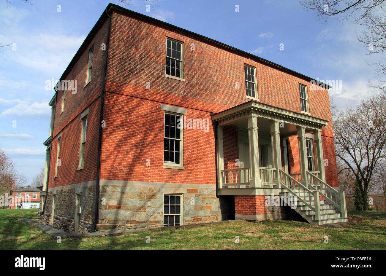 The Lockwood House, built in 1848, served numerous purposes during the American Civil War and later became a school for former slaves in Harpers Ferry Stock Photo