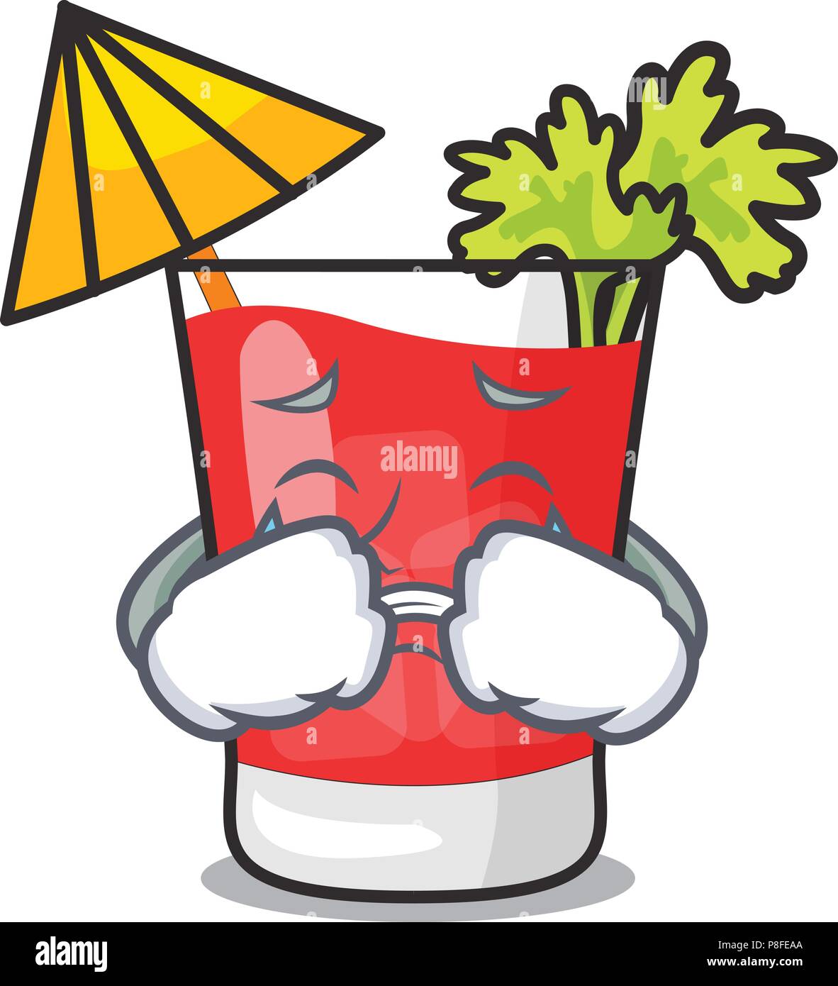 Crying bloody mary mascot cartoon Stock Vector Image & Art Alamy