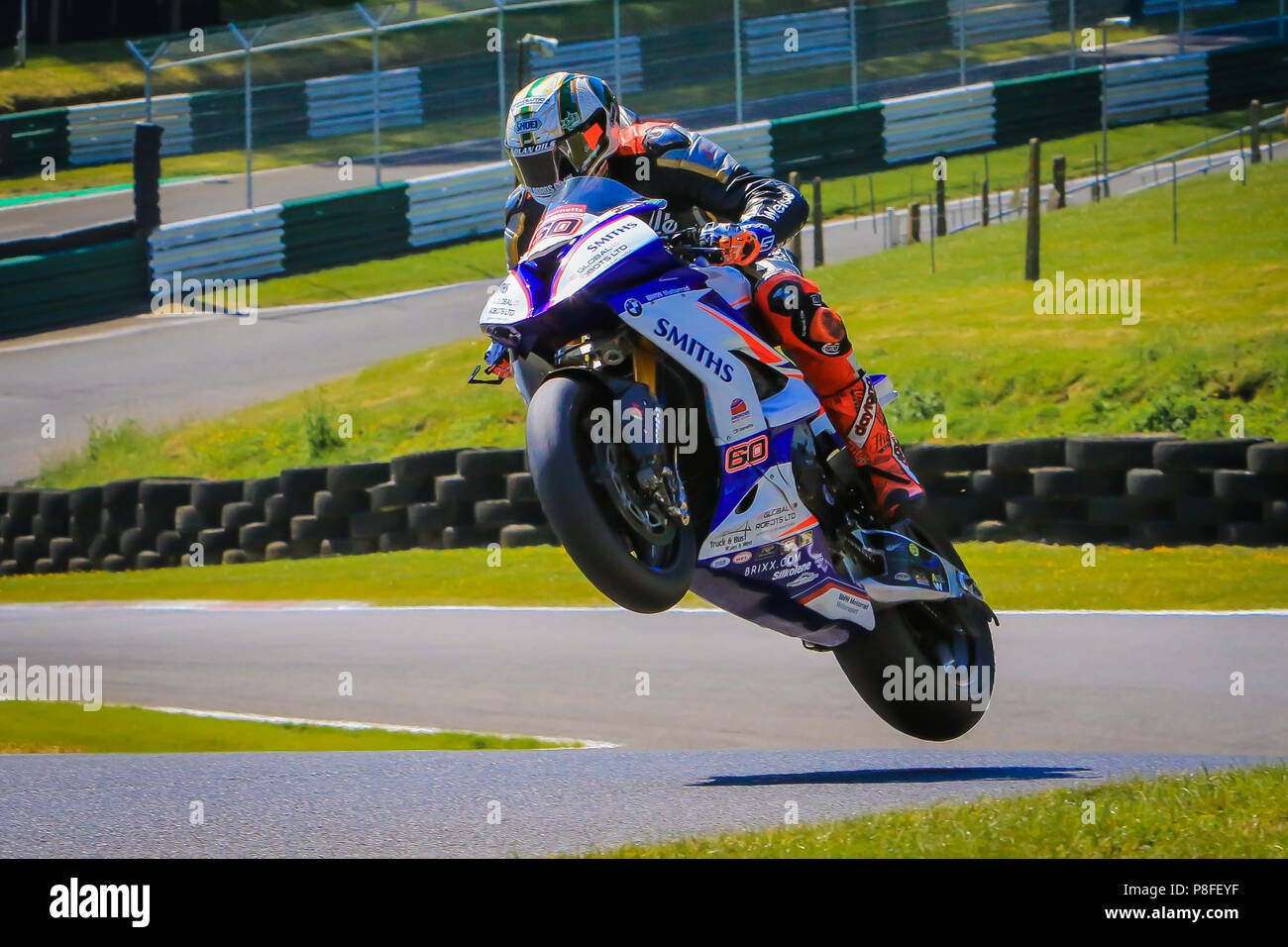 Peter Hickman 28/06/2018 BSB Test Cadwell Park Stock Photo
