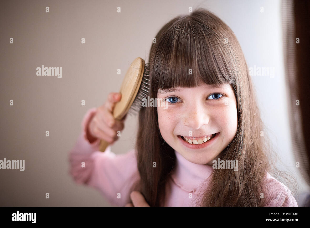 Girl Hair Cut Stock Photos Girl Hair Cut Stock Images Alamy